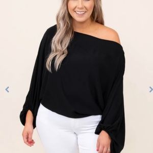 Chic Soul Black Blouse size 14
